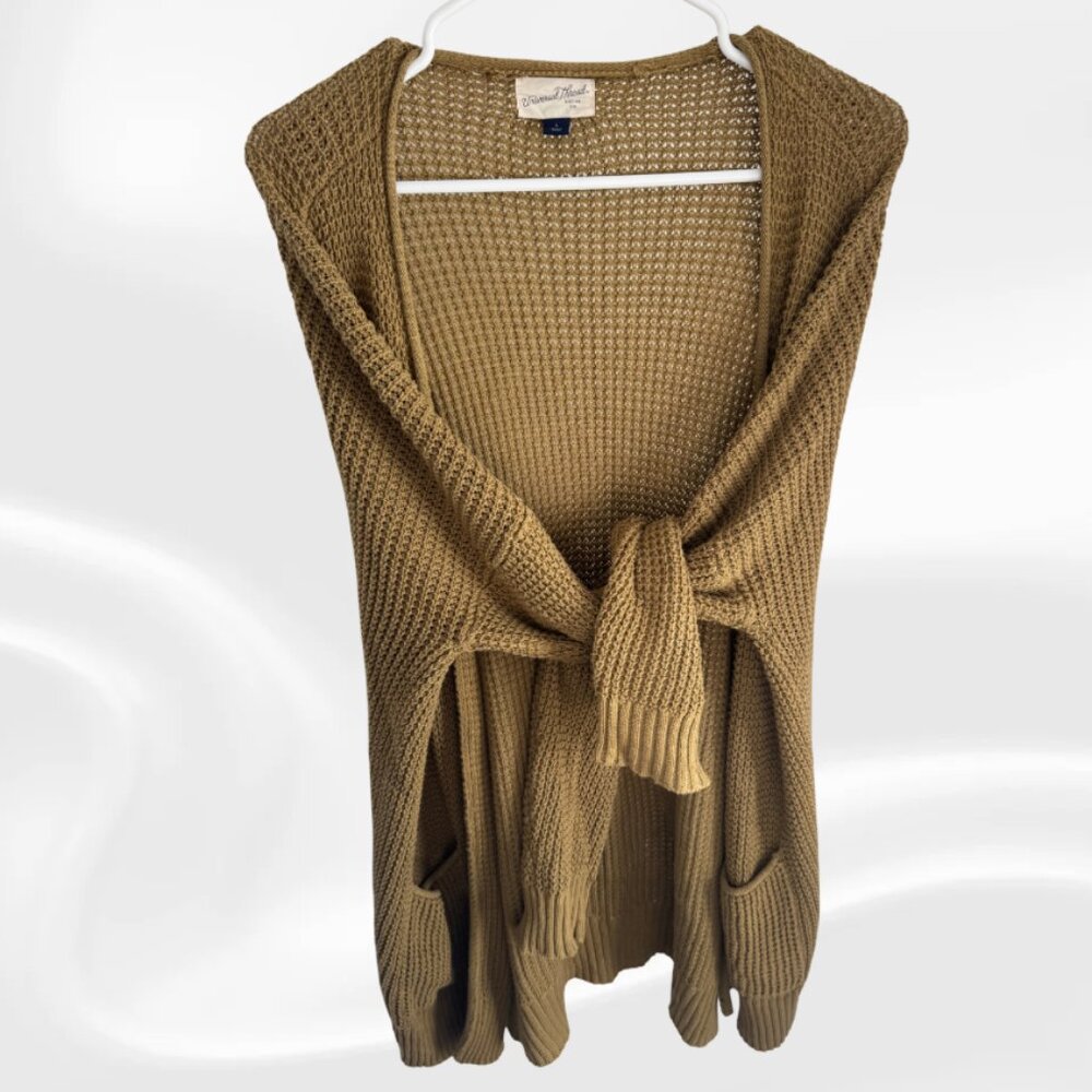 Universal Thread Open Front Waffle Knit Cardigan … - image 1